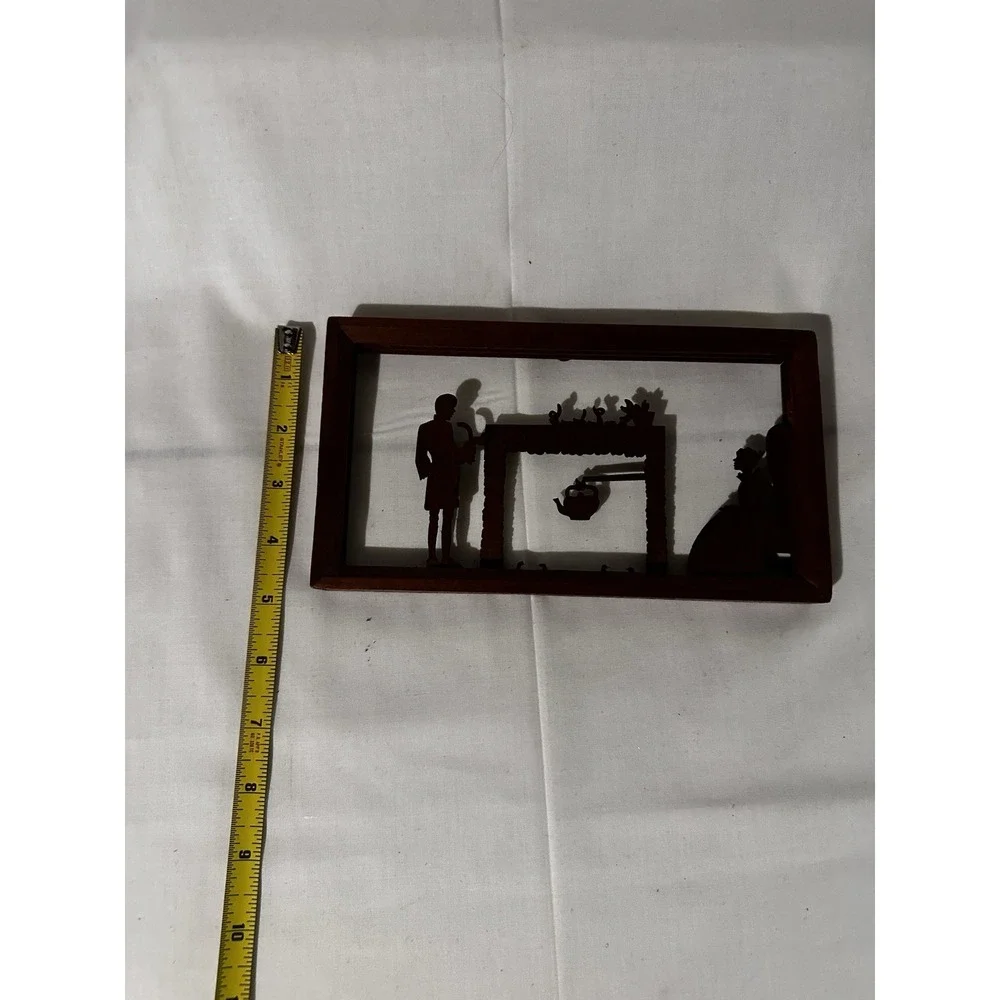Wood  Wall Plaques Hand Made Vintage 1800's Farm Depiction's‎ 5x9